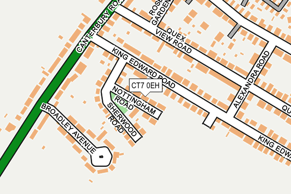 CT7 0EH map - OS OpenMap – Local (Ordnance Survey)