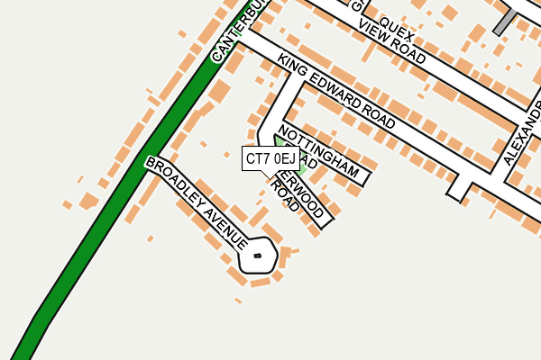 CT7 0EJ map - OS OpenMap – Local (Ordnance Survey)