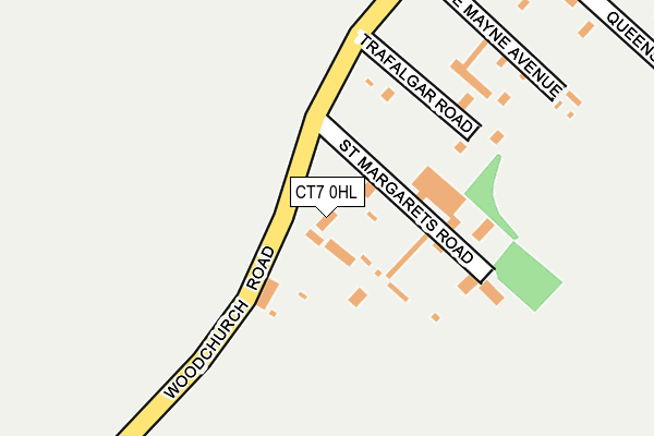 CT7 0HL map - OS OpenMap – Local (Ordnance Survey)