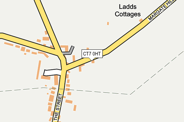 CT7 0HT map - OS OpenMap – Local (Ordnance Survey)