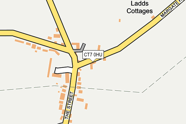 CT7 0HU map - OS OpenMap – Local (Ordnance Survey)