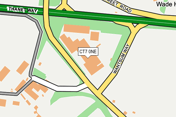 CT7 0NE map - OS OpenMap – Local (Ordnance Survey)