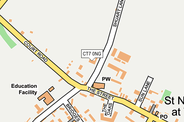 CT7 0NG map - OS OpenMap – Local (Ordnance Survey)