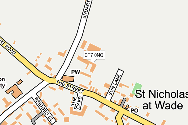 CT7 0NQ map - OS OpenMap – Local (Ordnance Survey)