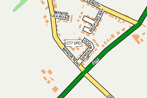 Map of SANDALWOOD LODGE (MANAGEMENT) LIMITED at local scale