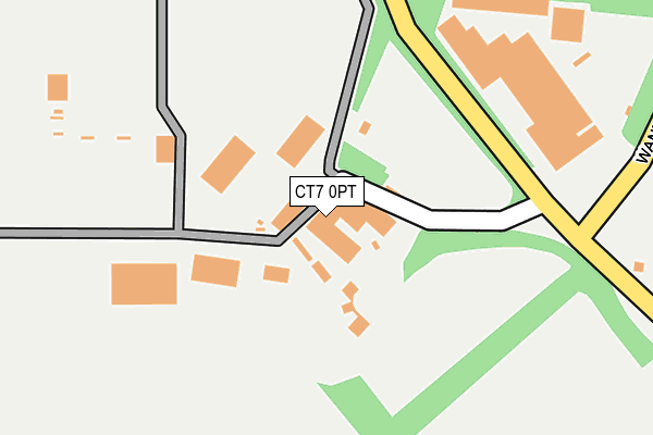 CT7 0PT map - OS OpenMap – Local (Ordnance Survey)