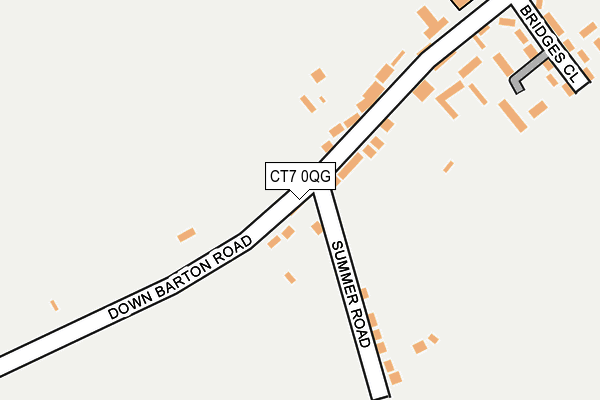 CT7 0QG map - OS OpenMap – Local (Ordnance Survey)