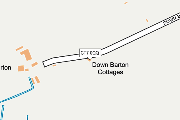 CT7 0QQ map - OS OpenMap – Local (Ordnance Survey)