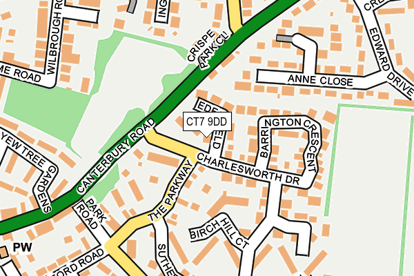CT7 9DD map - OS OpenMap – Local (Ordnance Survey)