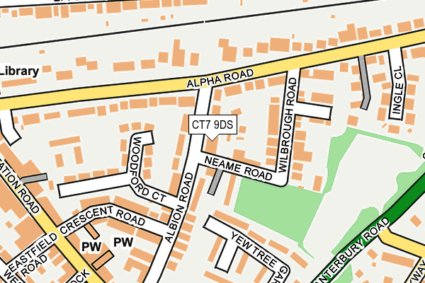 CT7 9DS map - OS OpenMap – Local (Ordnance Survey)