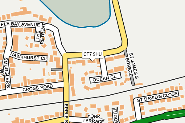 CT7 9HU map - OS OpenMap – Local (Ordnance Survey)