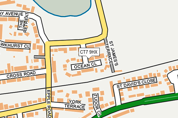 CT7 9HX map - OS OpenMap – Local (Ordnance Survey)