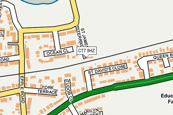 CT7 9HZ map - OS OpenMap – Local (Ordnance Survey)