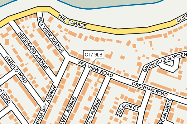 CT7 9LB map - OS OpenMap – Local (Ordnance Survey)