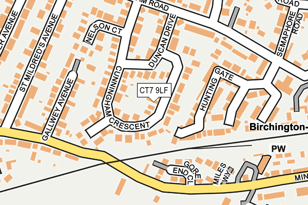 CT7 9LF map - OS OpenMap – Local (Ordnance Survey)