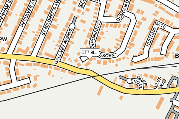CT7 9LJ map - OS OpenMap – Local (Ordnance Survey)