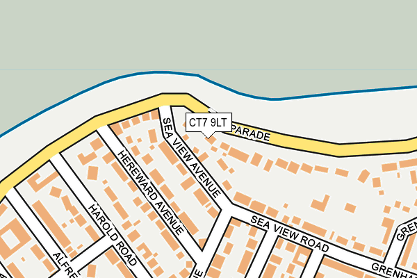 CT7 9LT map - OS OpenMap – Local (Ordnance Survey)