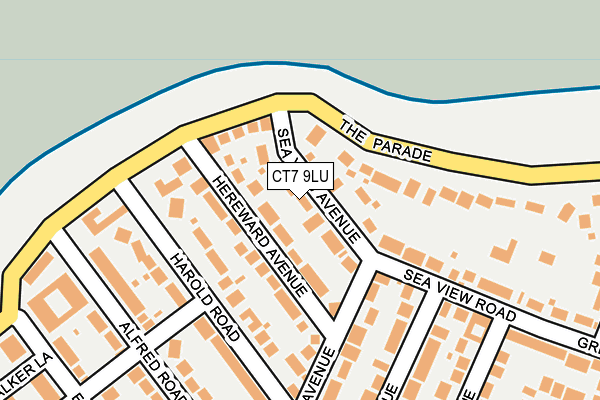CT7 9LU map - OS OpenMap – Local (Ordnance Survey)