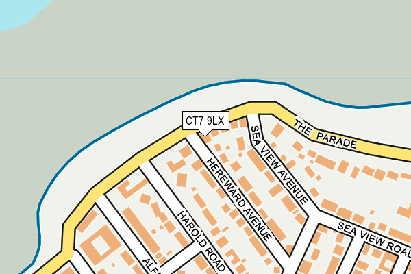 CT7 9LX map - OS OpenMap – Local (Ordnance Survey)