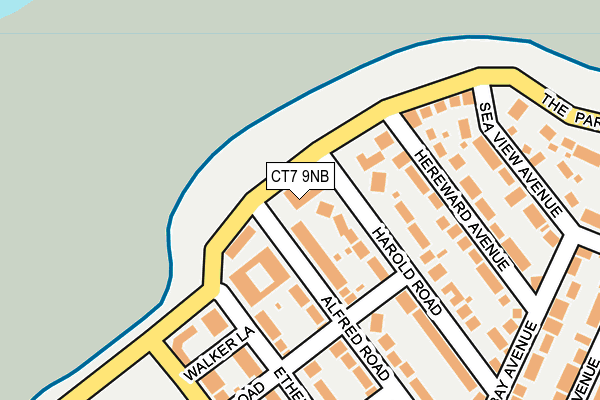 CT7 9NB map - OS OpenMap – Local (Ordnance Survey)