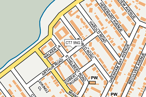 CT7 9NG map - OS OpenMap – Local (Ordnance Survey)