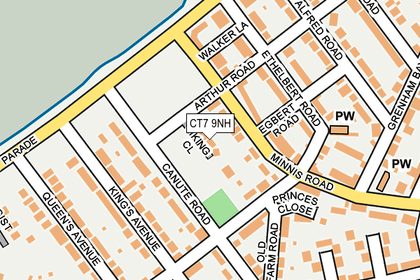 CT7 9NH map - OS OpenMap – Local (Ordnance Survey)