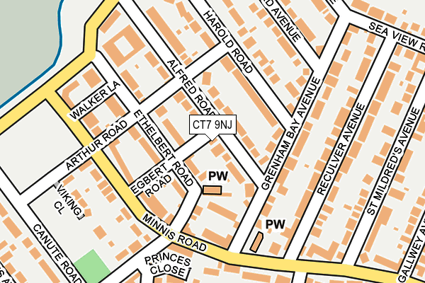 CT7 9NJ map - OS OpenMap – Local (Ordnance Survey)