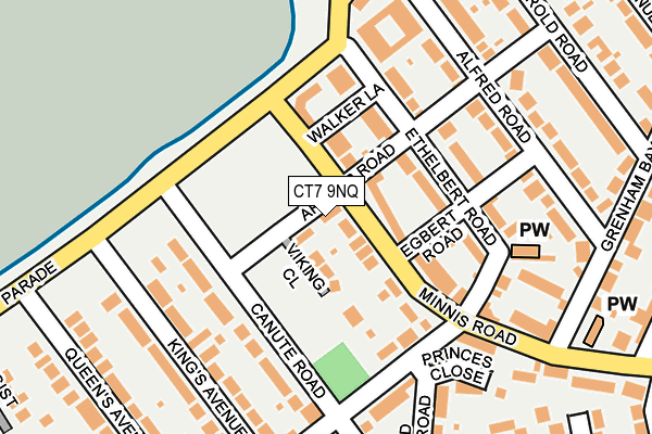 CT7 9NQ map - OS OpenMap – Local (Ordnance Survey)