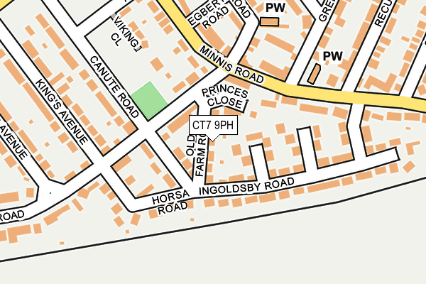CT7 9PH map - OS OpenMap – Local (Ordnance Survey)