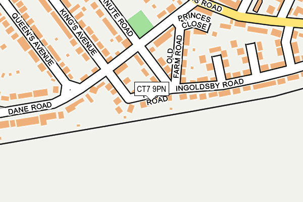 CT7 9PN map - OS OpenMap – Local (Ordnance Survey)