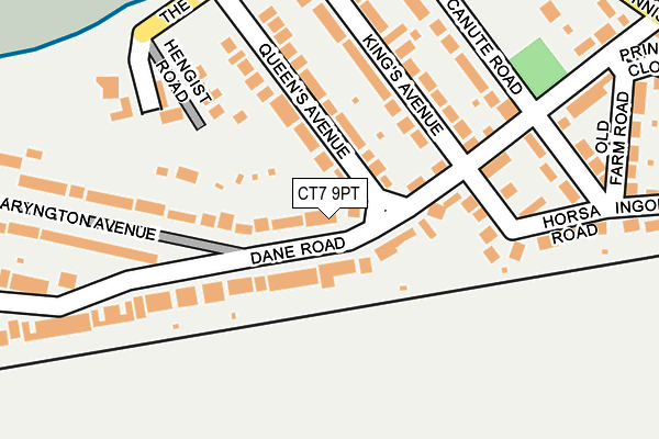 CT7 9PT map - OS OpenMap – Local (Ordnance Survey)