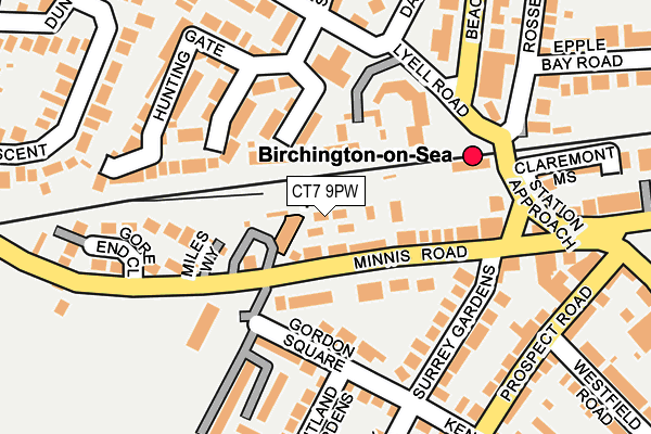 CT7 9PW map - OS OpenMap – Local (Ordnance Survey)