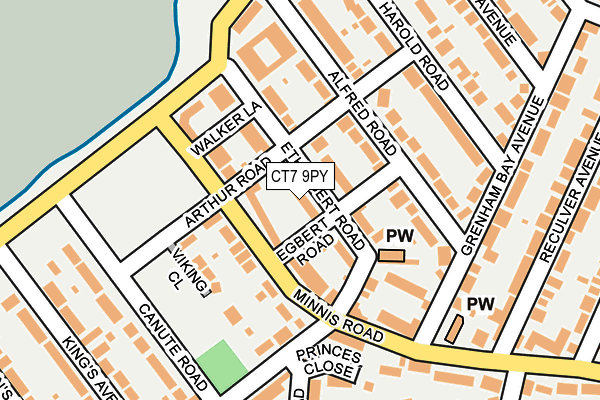 CT7 9PY map - OS OpenMap – Local (Ordnance Survey)