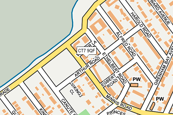 CT7 9QF map - OS OpenMap – Local (Ordnance Survey)