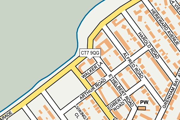 CT7 9QG map - OS OpenMap – Local (Ordnance Survey)