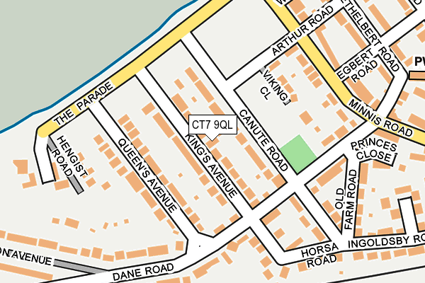CT7 9QL map - OS OpenMap – Local (Ordnance Survey)