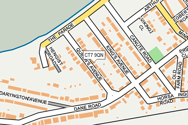 CT7 9QN map - OS OpenMap – Local (Ordnance Survey)