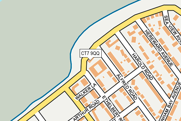 CT7 9QQ map - OS OpenMap – Local (Ordnance Survey)