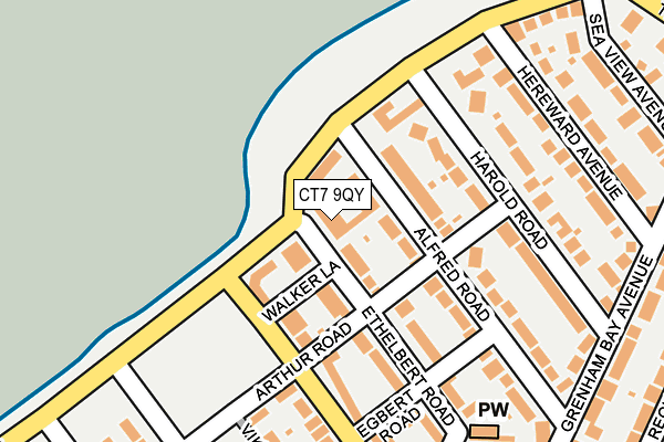 CT7 9QY map - OS OpenMap – Local (Ordnance Survey)