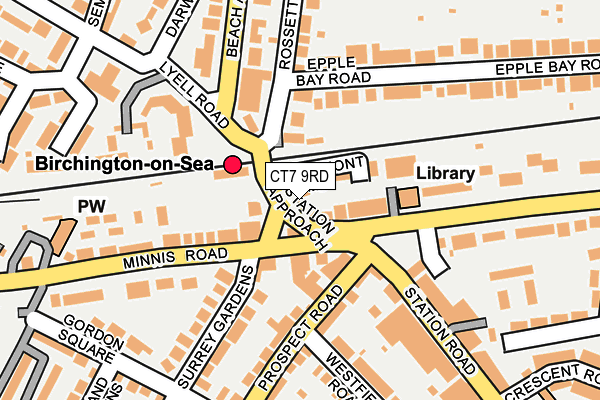 CT7 9RD map - OS OpenMap – Local (Ordnance Survey)