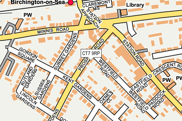 CT7 9RP map - OS OpenMap – Local (Ordnance Survey)