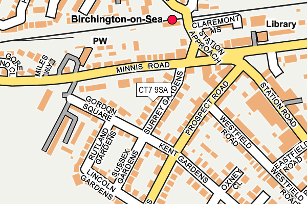 CT7 9SA map - OS OpenMap – Local (Ordnance Survey)
