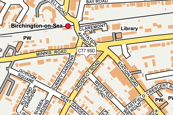 CT7 9SD map - OS OpenMap – Local (Ordnance Survey)