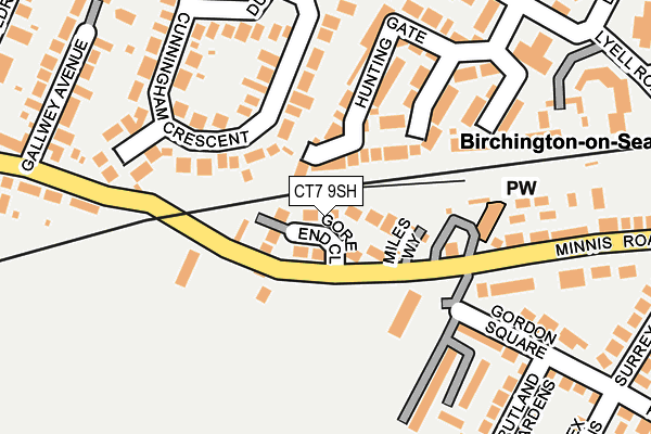 CT7 9SH map - OS OpenMap – Local (Ordnance Survey)