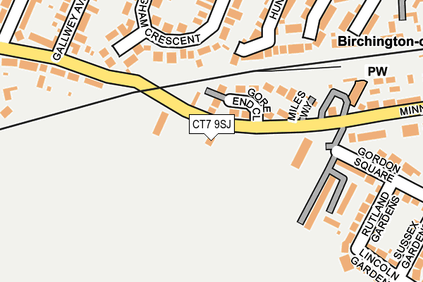 CT7 9SJ map - OS OpenMap – Local (Ordnance Survey)