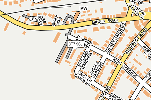 CT7 9SL map - OS OpenMap – Local (Ordnance Survey)