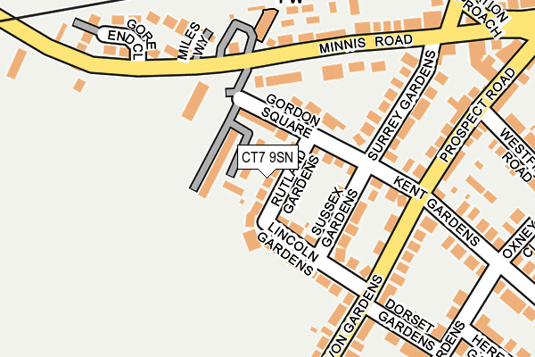 CT7 9SN map - OS OpenMap – Local (Ordnance Survey)