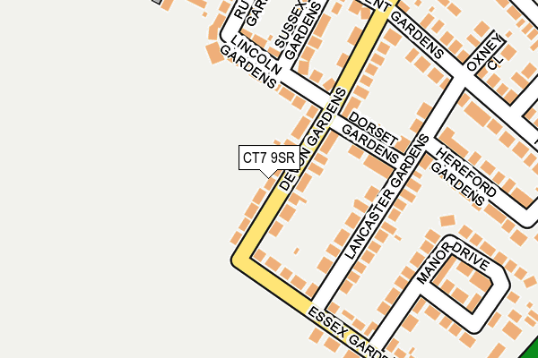 CT7 9SR map - OS OpenMap – Local (Ordnance Survey)