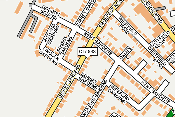CT7 9SS map - OS OpenMap – Local (Ordnance Survey)