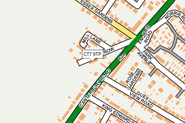 CT7 9TP map - OS OpenMap – Local (Ordnance Survey)